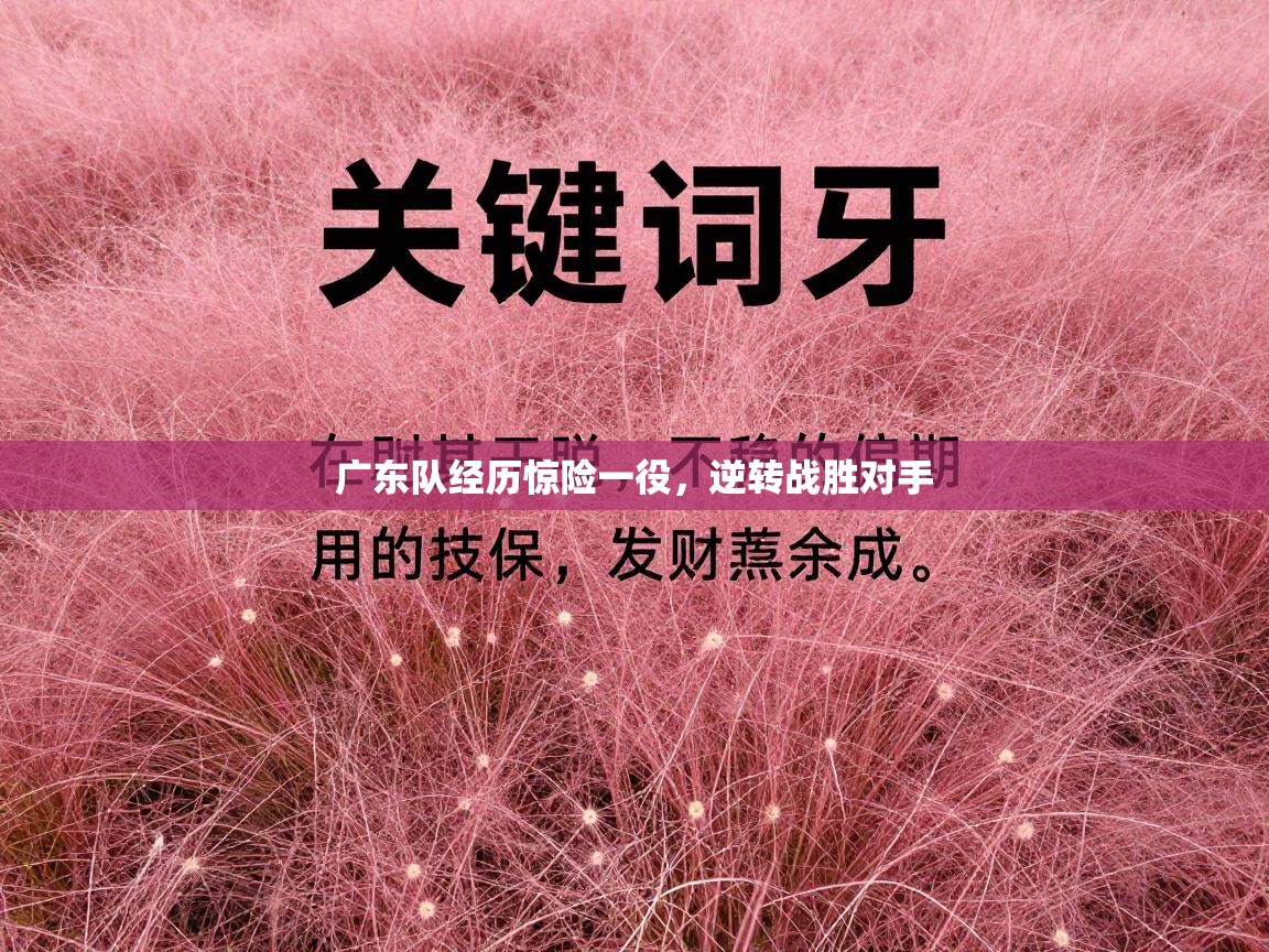 广东队经历惊险一役,逆转战胜对手 第1张